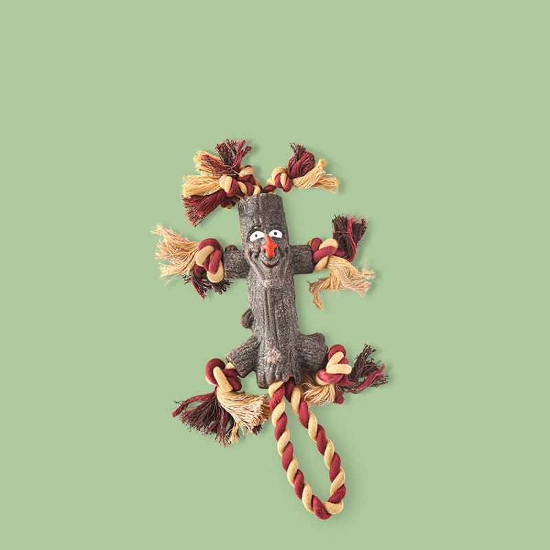 Eco-Paws Tree Knot Rope Toy — Tough Chew Branch for Dogs