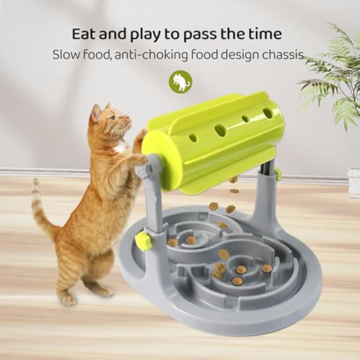 Eco-Paws Interactive Slow Feeder Puzzle Bowl — Dog & Cat IQ Treat Toy