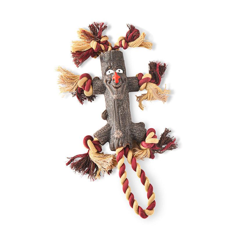 Eco-Paws Tree Knot Rope Toy — Tough Chew Branch for Dogs