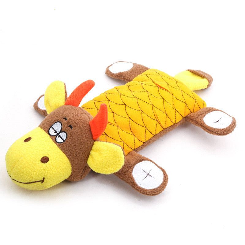Eco-Paws Squeaky Plush Dog Toy – Durable Bite-Friendly Fun