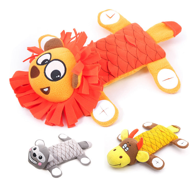 Eco-Paws Squeaky Plush Dog Toy – Durable Bite-Friendly Fun