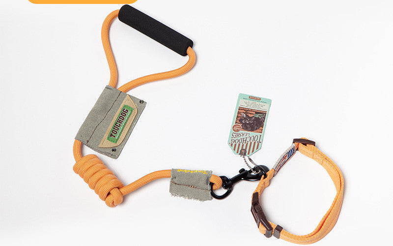 Eco-Paws Tactical No-Pull Dog Leash & Harness Set — Anti-Pull, Shock-Absorbing, All Sizes