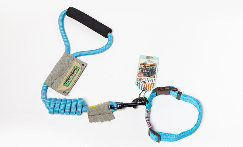 Eco-Paws Tactical No-Pull Dog Leash & Harness Set — Anti-Pull, Shock-Absorbing, All Sizes