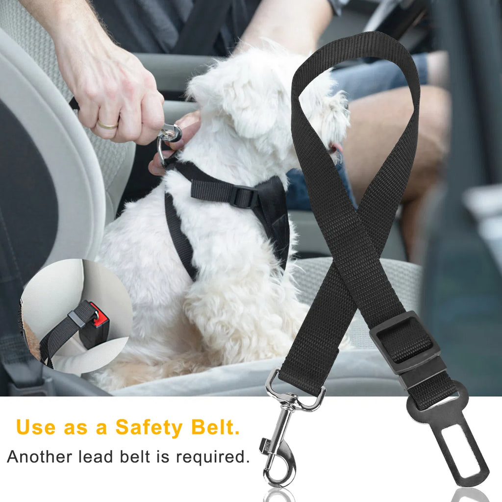 Eco-Paws 2-Pack Adjustable Dog Car Seat Belt – Safety Harness Leash for Travel