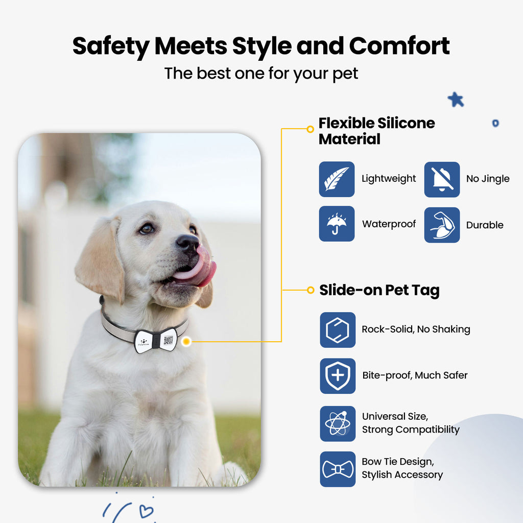 Eco-Paws NFC Smart Pet ID Tag — QR Code Tracking & Instant Contact Info