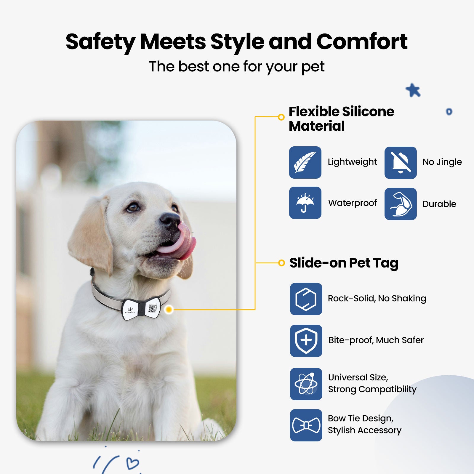 Eco-Paws NFC Smart Pet ID Tag — QR Code Tracking & Instant Contact Info