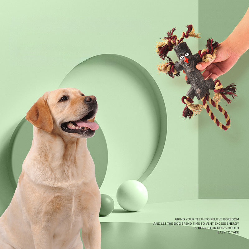 Eco-Paws Tree Knot Rope Toy — Tough Chew Branch for Dogs