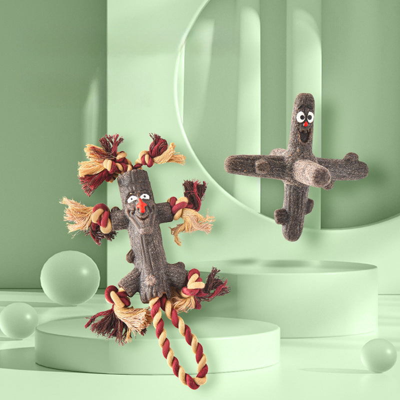 Eco-Paws Tree Knot Rope Toy — Tough Chew Branch for Dogs