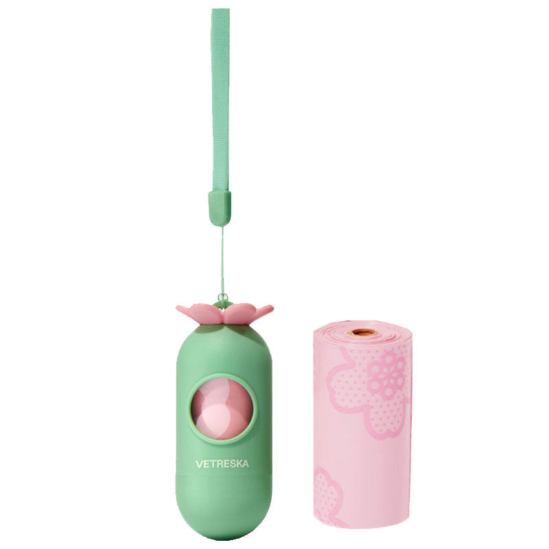 Eco-Paws Portable Poop Bag Dispenser — Thick Leak-Proof Waste Bags Included